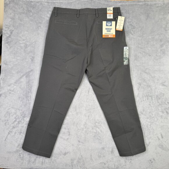 Dockers Workday Khaki Pants Mens 38x30 Gray Straight Fit Smart Flex Stretch NWT - Picture 3 of 13